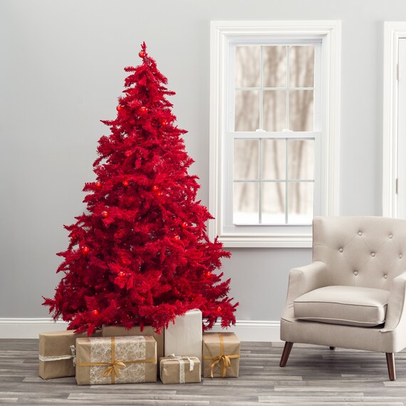 Large pre lit christmas clearance tree