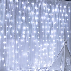 Perfect Holiday 300 LED USB Fairy Curtain Light With Remote 8 Light Modes image 8