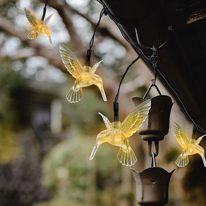 Perfect Holiday 30 LED Solar String Light Dove Warm White With 8