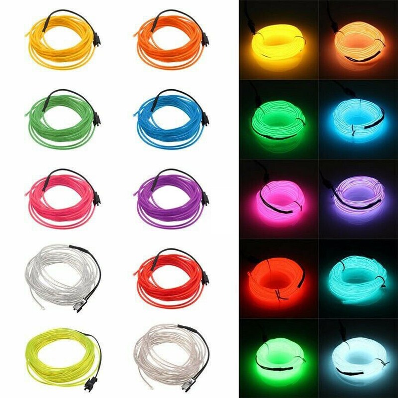 3ft Neon Light Battery Operated LED Strip Rope Etsy