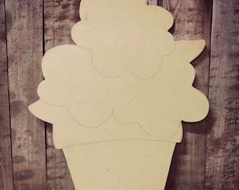 Unfinished, Flower, Pot, Door, Hanger, DIY, Blank, Wood, Cut, Out, Ready, To, Paint, Fall, Summer, Christmas, Custom, Wholesale