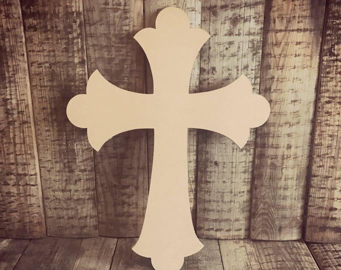 Easter Dirtytimbers Unfinished Cross Easter Door Hanger Diy Blank Wood
