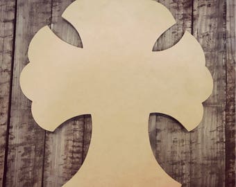 Unfinished Cross Easter Door Hanger Diy Blank Wood Cut Out Ready To Paint Door Hanger Wholesale