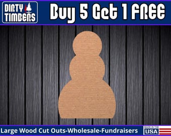 Pumpkin Or Snowman Wood Sign Unfinished Wood Door Hanger MDF Paint Blank Diy Kit Door Hanger Blank Wood Shape Cut Out Wood Wall Sign DT2369