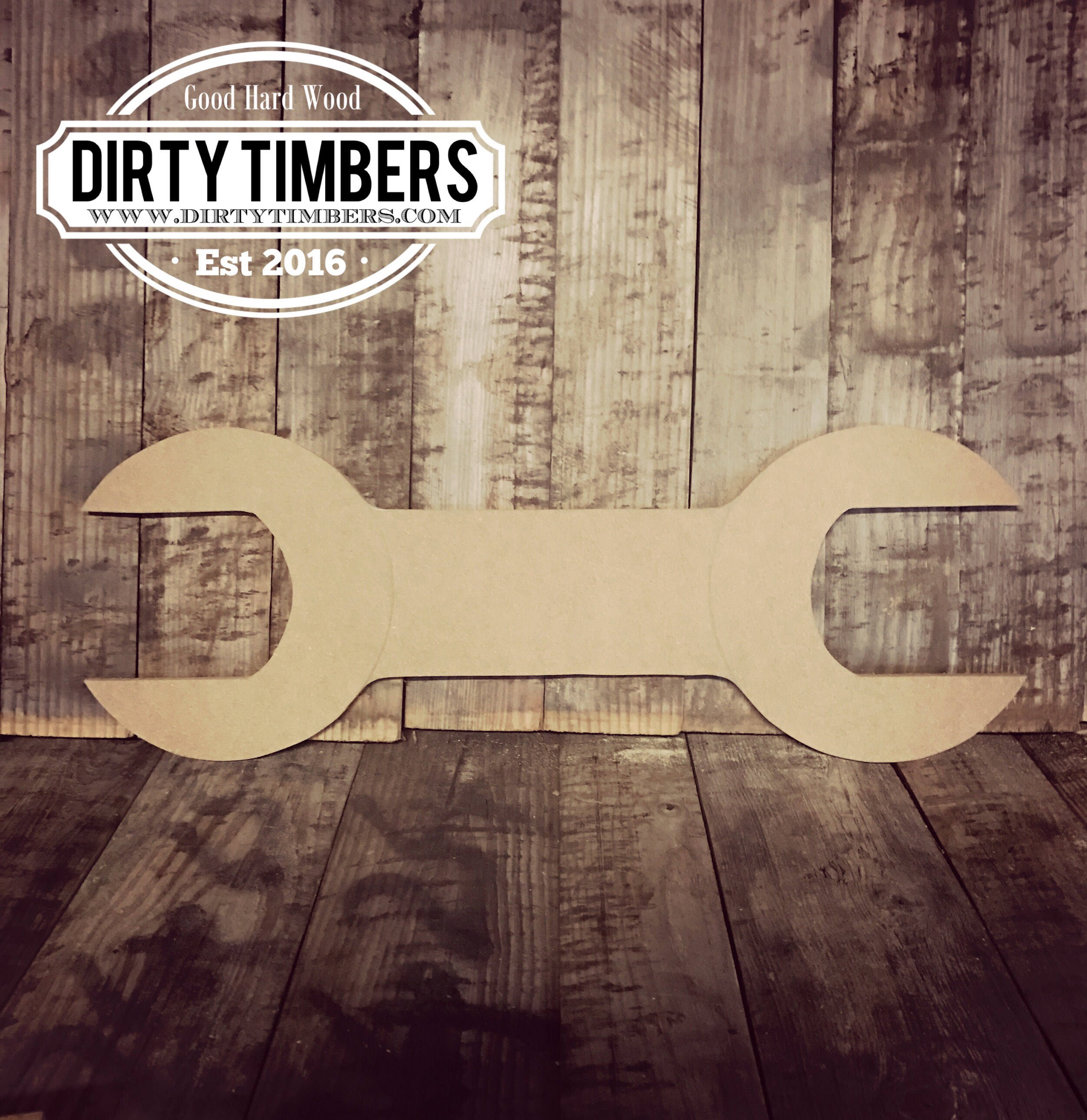 Unfinished, Wrench, Tool, Door, Hanger, Mechanic, DIY, Blank, Wood, Cut