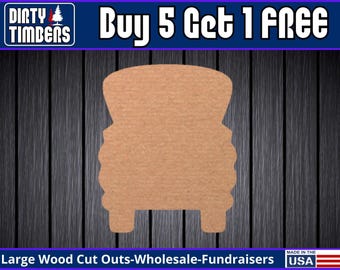 Truck Unfinished Wood Door Hanger MDF Paint Blank Diy Kit Door Hanger Blank Wood Shape Cut Out Wood Wall Sign Wood Door  DT2213