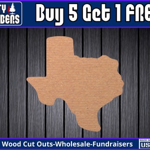 Texas Onvoltooide Houten Deur Hanger MDF Verf Leeg Diy Kit Deur Hanger Leeg Houten Vorm Uitgesneden Houten Muur Teken Houten Deur DT2373
