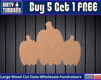 Pumpkins Fall Wood Sign Unfinished Wood Door Hanger MDF Paint Blank Diy Kit Door Hanger Blank Wood Shape Cut Out Wood Wall Sign DT2428