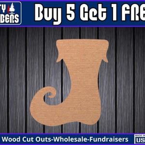 Christmas Stocking Wood Sign Unfinished Wood Door Hanger MDF Paint Blank Diy Kit Door Hanger Blank Wood Shape Cut Out Wood Wall Sign DT2058