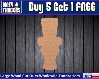 Duck Call Hunter Unfinished Wood Door Hanger MDF Paint Blank Diy Kit Door Hanger Blank Wood Shape Cut Out Wood Sign Baby Announcement DT2427