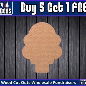 Ice Cream Cone Wood Sign Unfinished Wood Door Hanger MDF Paint Blank Diy Kit Door Hanger Blank Wood Shape Cut Out  Wood Door Sign DT2199