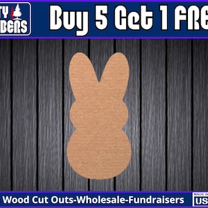 Easter Bunny Peep Candy Unfinished Paint Blank Diy Kit Door Hanger Pick Size Blank Wood Shape Cut Out Wood Wall Sign Wood Door Sign DT2291