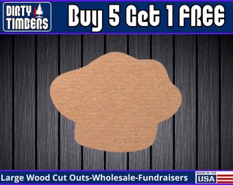 Chef Hat Unfinished Wood Door Hanger MDF Paint Blank Diy Kit Door Hanger Blank Wood Shape Cut Out Wood Wall Sign Wood Door DT2437