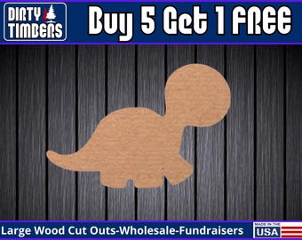 Dinosaur Wood Sign Unfinished Wood Door Hanger MDF Paint Blank Diy Kit Door Hanger Blank Wood Shape Cut Out Wood Wall Sign  DT2167