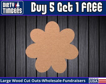 Flower Wood Sign Unfinished Wood Door Hanger MDF Paint Blank Diy Kit Door Hanger Blank Wood Shape Cut Out Spring Wood Door Sign DT2327