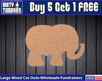 Elephant Unfinished Wood Door Hanger MDF Paint Blank Diy Kit Door Hanger Blank Wood Shape Cut Out Wood Wall Sign Wood Door DT2042