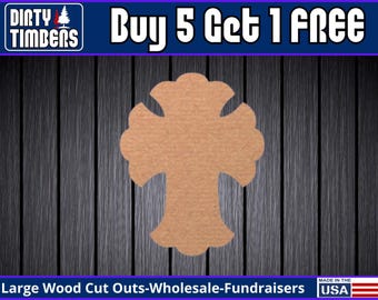 Cross Wood Sign Unfinished Wood Door Hanger MDF Paint Blank Diy Kit Door Hanger Blank Wood Shape Cut Out Wood Wall Sign Wood Door