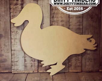 Unfinished Duck Drake Baby Door Hanger Summer Birthday Party DIY Blank Wood Cut Out Ready To Paint Custom Wholesale