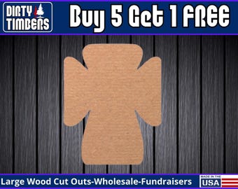 Cross Wood Sign Template Unfinished Wood Door Hanger MDF Paint Blank Diy Kit Door Hanger Blank Wood Shape Cut Out