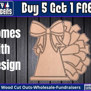 Cheerleading Megaphone Wood Sign Template Unfinished Wood Door Hanger MDF Paint Blank Diy Kit Door Hanger Blank Wood Shape Cut Out DTO108