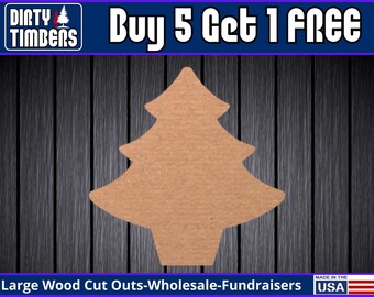 Christmas Tree Wood Sign Unfinished Wood Door Hanger MDF Paint Blank Diy Kit Door Hanger Blank Wood Shape Cut Out Wood Wall Sign Wood DT2217