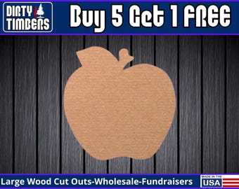 Apple Unfinished Wood Door Hanger MDF Paint Blank Diy Kit Door Hanger Blank Wood Shape Cut Out Wood Wall Sign Wood Door DT2205