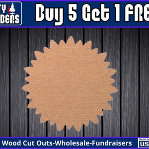 Sonnenblume Holzschild Unfertige Holz Türschild MDF Farbe Leere DIY Kit Türschild Leere Holzform ausgeschnitten Holz Wandschild Holztür DT2423