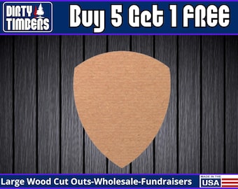 Badge Shield Wood Sign Unfinished Wood Door Hanger MDF Paint Blank Diy Kit Door Hanger Blank Wood Shape Cut Out Wall Sign Wood Door DT2408