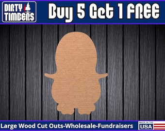 Penguin Winter Unfinished Wood Door Hanger MDF Paint Blank Diy Kit Door Hanger Blank Wood Shape Cut Out Wood Wall Sign Wood Door DT2225