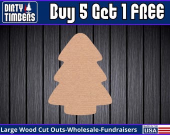 Christmas Tree Cake Wood Sign Unfinished Wood Door Hanger MDF Paint Blank Diy Kit Door Hanger Blank Wood Shape Cut Out Wood Wall Sign DT2245