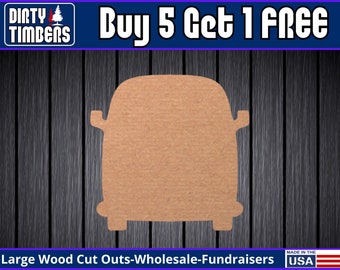 V W Bus Unfinished Wood Door Hanger MDF Paint Blank Diy Kit Door Hanger Blank Wood Shape Cut Out Wood Wall Sign Wood Door DT2282