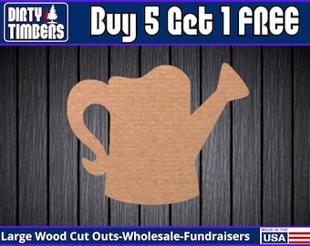 Water Can Spring Unfinished Wood Door Hanger MDF Paint Blank Diy Kit Door Hanger Blank Wood Shape Cut Out Wood Wall Sign Wood Door DT2260