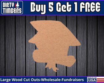 Graduation Hat Unfinished Wood Door Hanger Kit DIY Blank Wood Cut Out Ready To Paint Fall Summer Christmas Custom Wholesale DT2297