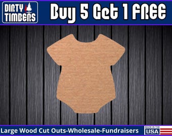 Onesie Baby Shirt Unfinished Wood Door Hanger MDF Paint Blank Diy Kit Door Hanger Blank Wood Shape Cut Out Wood Wall Sign Wood Door DT2399