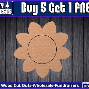 Sonnenblume Unfertiger Holz Türschild MDF Farbe Leere Kit Türschild Leere Holzform ausgeschnitten Holz Wandschild Holztür DT2419