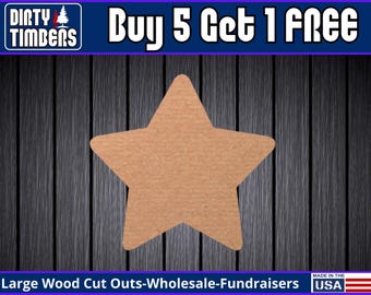 Star Christmas Unfinished Wood Door Hanger MDF Paint Blank Diy Kit Door Hanger Blank Wood Shape Cut Out Wood Wall Sign Wood Door DT2258