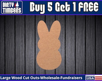 Easter Bunny Peep Candy Unfinished Paint Blank Diy Kit Door Hanger Pick Size Blank Wood Shape Cut Out Wood Wall Sign Wood Door Sign DT2291