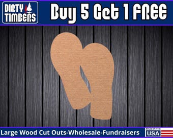 Flip Flops Unfinished Wood Door Hanger MDF Paint Blank Diy Kit Door Hanger Blank Wood Shape Cut Out Wood Wall Sign Wood Door DT2190