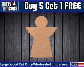Angel Wood Unfinished Wood Door Hanger MDF Paint Blank Diy Kit Door Hanger Blank Wood Shape Cut Out Wood Wall Sign Wood Door DT2136