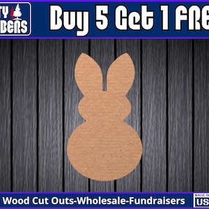 Easter Bunny Rabbit Unfinished Paint Blank Diy Kit Door Hanger Pick Size Blank Wood Shape Cut Out Wood Door Sign Craft Diy DT2276