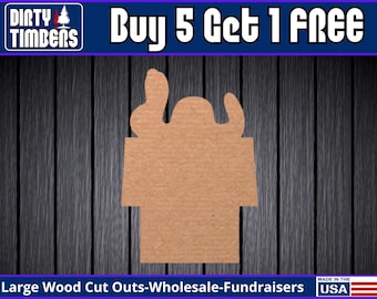 Snoopy Wood Sign Unfinished Wood Door Hanger MDF Paint Blank Diy Kit Door Hanger Blank Wood Shape Cut Out Wood Wall Sign Wood Door DT2074