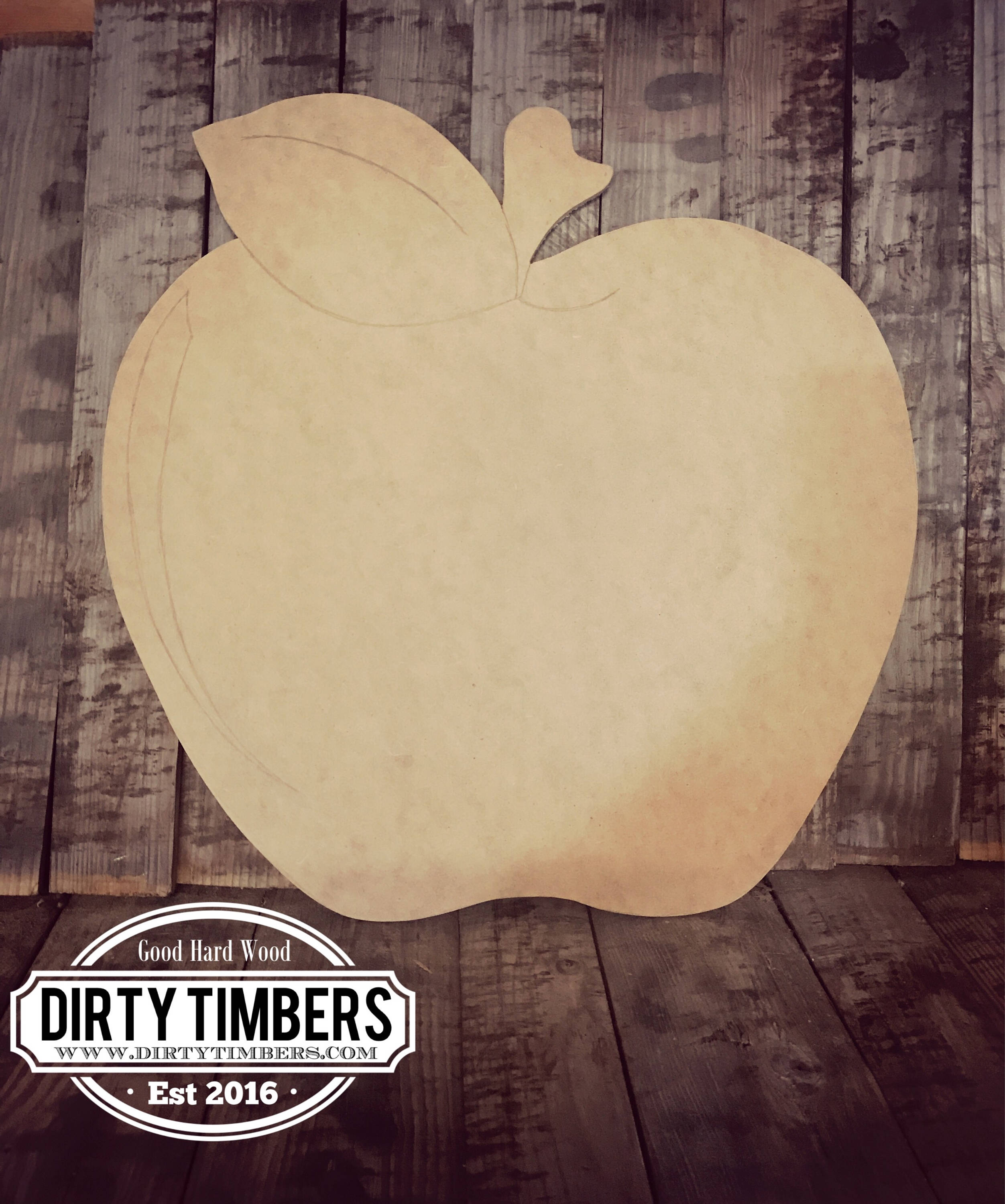 Unfinished Apple Door Hanger Teacher Fall School Diy Blank