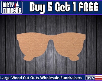 Sunglasses Wood Sign Unfinished Wood Door Hanger MDF Paint Blank Diy Kit Door Hanger Blank Wood Shape Cut Out Wall Sign Wood Door DT2409