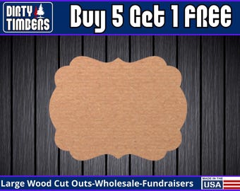 Boutique Unfinished Sign Door Hanger DIY Blank Wood Cut Out Ready To Paint Custom Christmas Fall Party DT2085