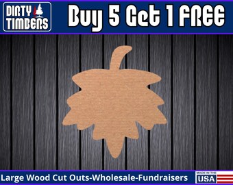 Leaf Wood Sign Unfinished Door Hanger Thanksgiving Fall Halloween Boo DIY MDF Blank Wood Cut Out Ready To Paint Custom Wholesale DT2009