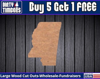 Mississippi State Unfinished Door Hanger College State Football Kit DIY Blank Wood Cut Out Ready To Paint Custom Wholesale DT2066