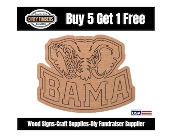 Elephant Bama With Lines Wood Sign Template Unfinished Wood Door Hanger MDF Paint Blank Diy Kit Door Hanger Blank Wood Shape Cut Out DT167