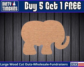 Elephant Unfinished Wood Door Hanger MDF Paint Blank Diy Kit Door Hanger Blank Wood Shape Cut Out Wood Wall Sign Wood Door DT2042