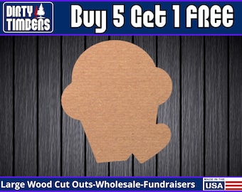 Cupcake Valentines Unfinished Wood Door Hanger MDF Paint Blank Diy Kit Door Hanger Blank Wood Shape Cut Out Wood Wall Sign Wood Door  DT2158