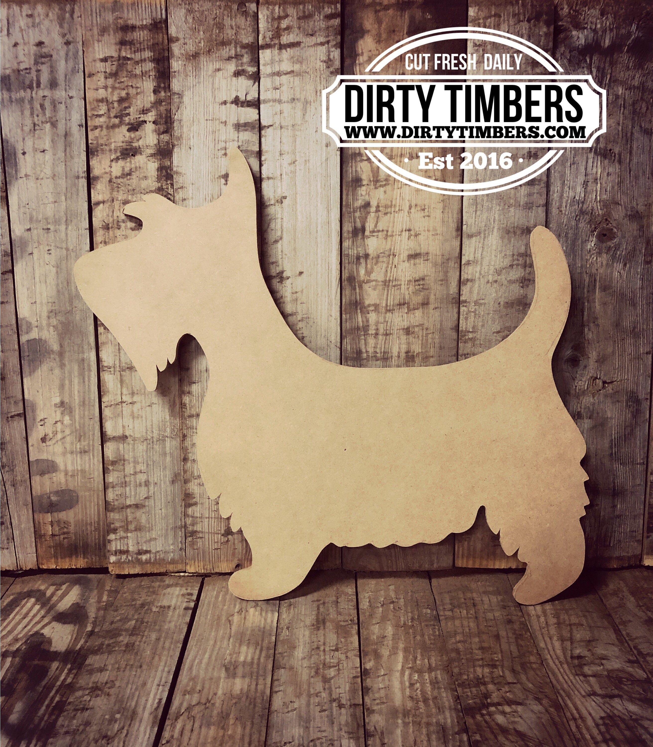 Unfinished, Scottie, Dog, Pet, Door, Hanger, DIY, Blank, Wood, Cut, Out